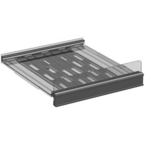 1ft Adjustable Tray w/1.25" Flip Up